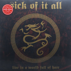 SICK OF IT ALL 'Live In A World Full Of Hate' CLEAR Vinyl LP (1993 Hardcore)