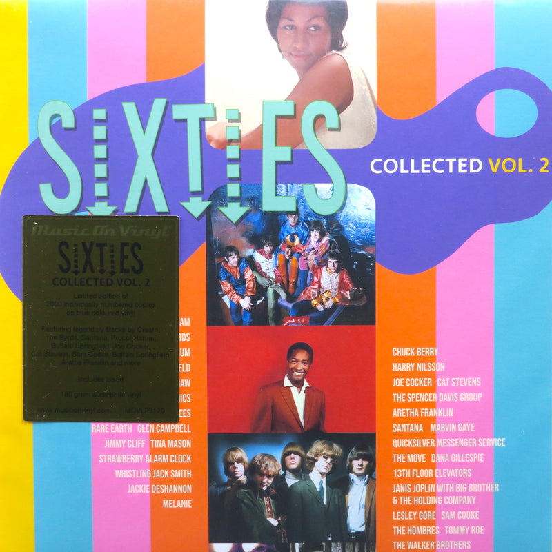 VARIOUS 'Sixties Collected 2' 180g BLUE Vinyl 2LP (Byrds Procol Harum Chuck Berry Janis Joplin Cat Stevens))