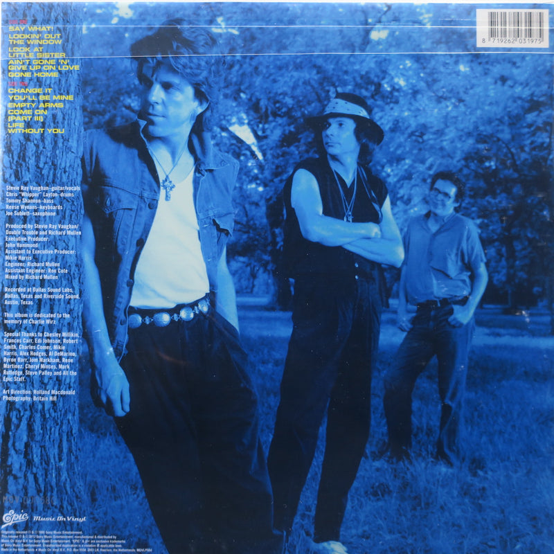 STEVIE RAY VAUGHAN 'Soul To Soul' 180g BLUE MARBLE Vinyl LP (1985 Blues Rock)