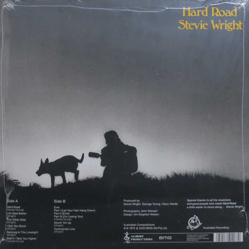STEVIE WRIGHT 'Hard Road' YELLOW/BLACK SPLATTER Vinyl LP