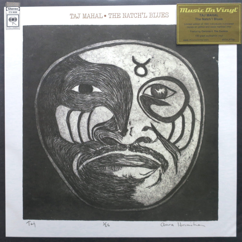 TAJ MAHAL 'Natch'l Blues' 180g YELLOW/BLACK Vinyl LP