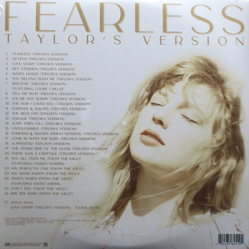 TAYLOR SWIFT 'Fearless (Taylor's Version)' GOLD Vinyl 3LP