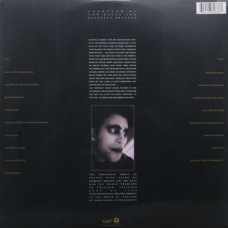 TOM WAITS 'Frank's Wild Years' Remastered 180g Vinyl LP