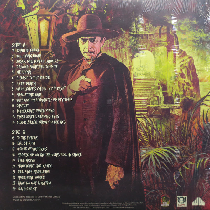 'WHITE ZOMBIE' Soundtrack (Rob Zombie Presents) GREEN/BLACK Vinyl LP