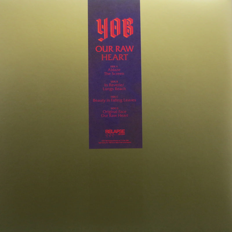 YOB 'Our Raw Heart' MOONPHASE BLUE/SPLATTER Vinyl 2LP (2018 Doom)