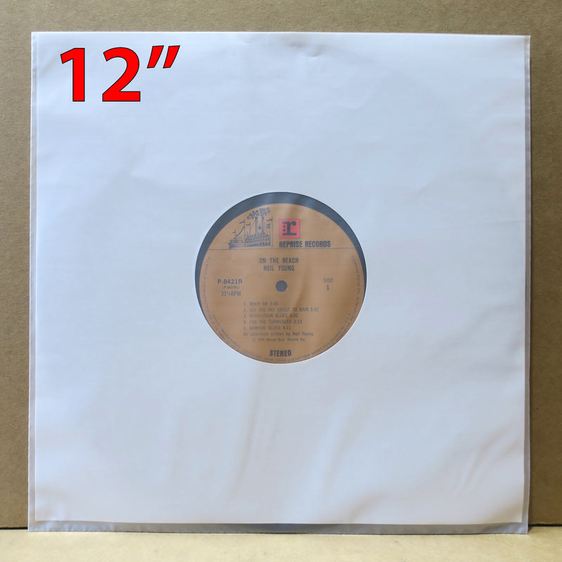 12" Inner Sleeves Anti-static Poly: 4 Layer