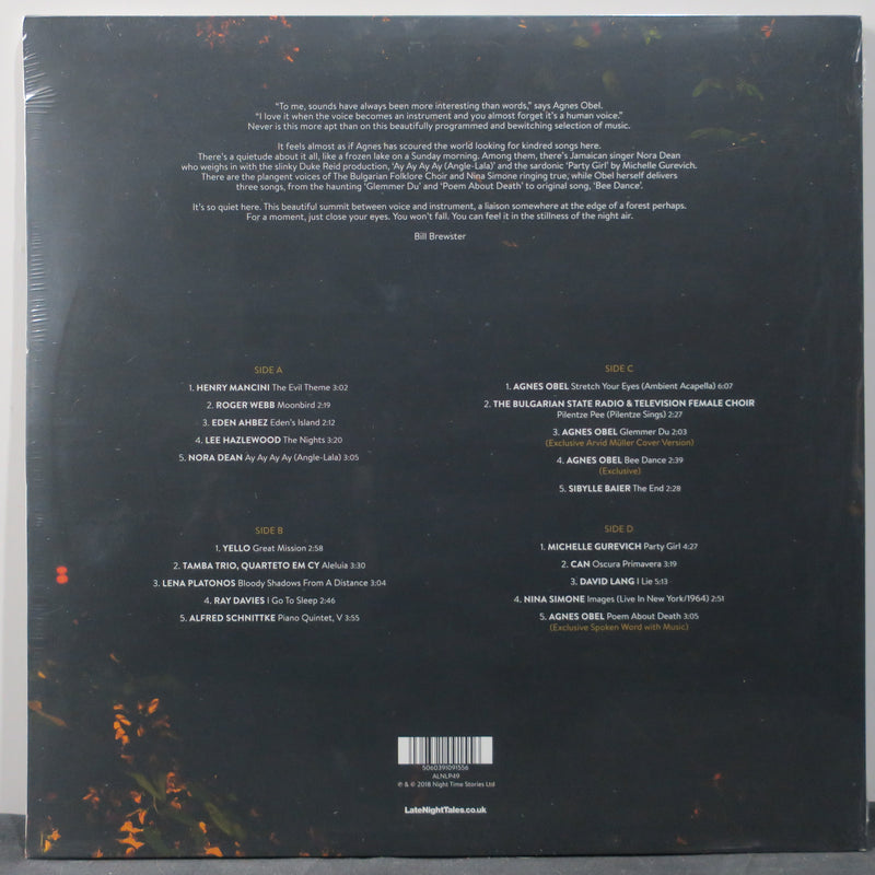 AGNES OBEL 'Late Night Tales" 180g Vinyl LP