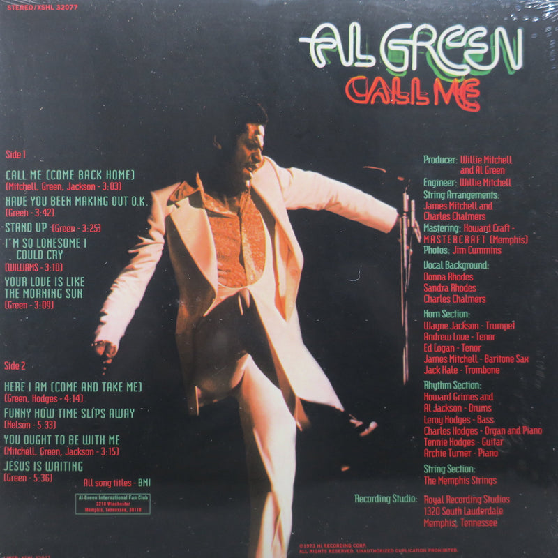 AL GREEN 'Call Me' Vinyl LP