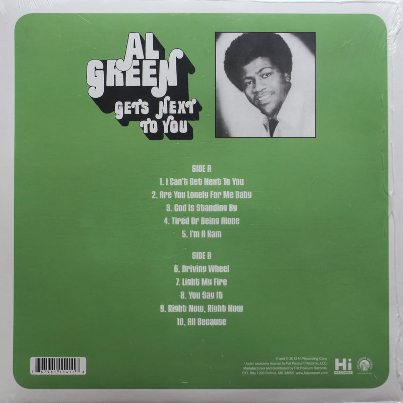 AL GREEN 'Gets Next To You' Vinyl LP