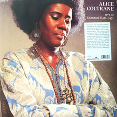 ALICE COLTRANE 'Live At The Carnegie Hall 1971' Vinyl LP