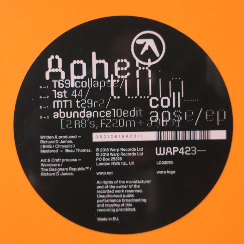 APHEX TWIN 'Collapse' Vinyl 12"