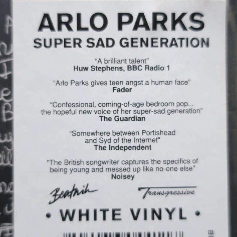 ARLO PARKS 'Super Sad Generation' WHITE Vinyl LP