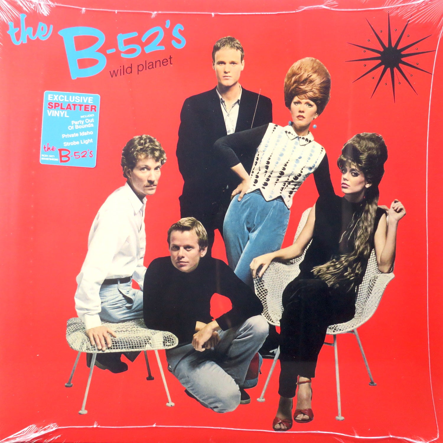 B-52's 'Wild Planet' CLEAR/BLUE SPLATTER Vinyl LP – GOLDMINE