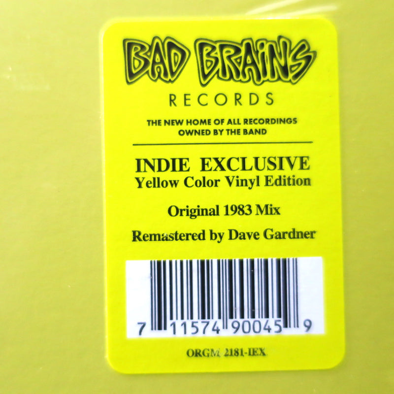 BAD BRAINS 'Rock For Light' YELLOW Vinyl LP