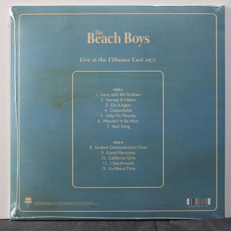 BEACH BOYS 'Live At The Fillmore East 1971' Vinyl LP