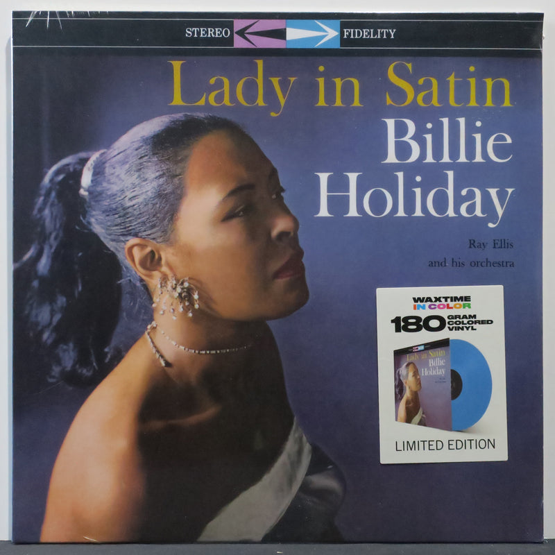 BILLIE HOLIDAY 'Lady In Satin' 180g BLUE Vinyl LP
