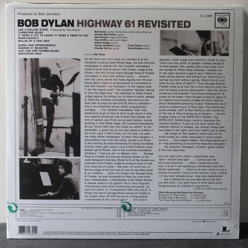 BOB DYLAN 'Highway 61 Revisited' 180g Vinyl LP