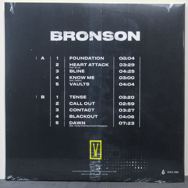 BRONSON s/t CLEAR Vinyl LP (2020 Progressive House)