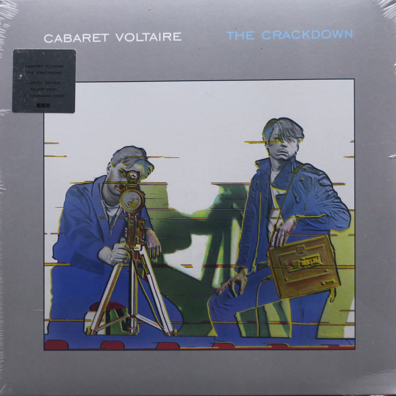 CABARET VOLTAIRE 'Crackdown' SILVER Vinyl LP (1983 Industrial/Electro)