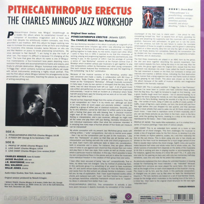 CHARLIE MINGUS 'Pithecanthropus Erectus' 180g PURPLE Vinyl LP