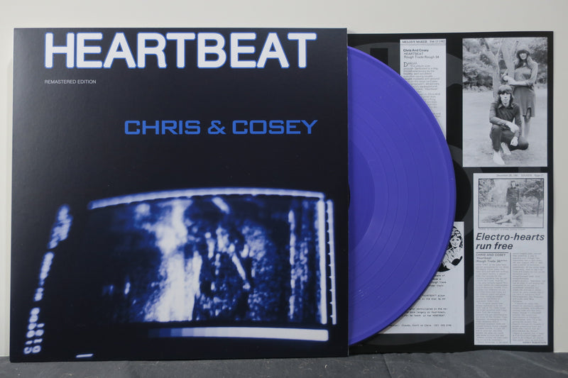 CHRIS & COSEY 'Heartbeat' Remastered PURPLE Vinyl LP (Throbbing Gristle)