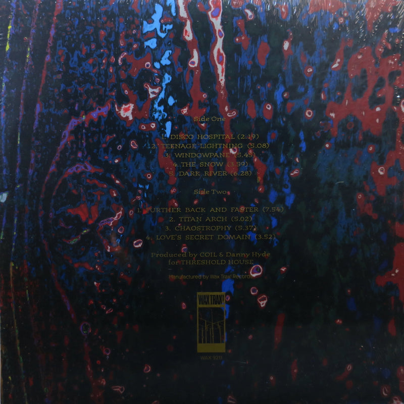 COIL 'Love's Secret Domain' Wax Trax 30th Anniversary DARK RIVER RED Vinyl LP (9 tracks)
