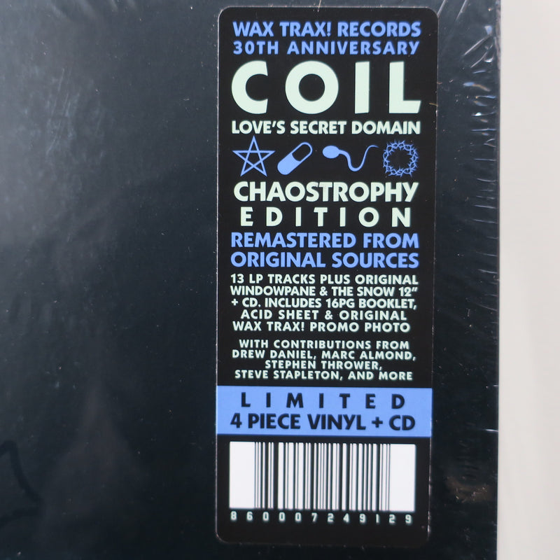 COIL 'Love's Secret Domain' Deluxe CHAOSTROPHY EDITION Vinyl 2LP, 2x12", 7", CD, Book
