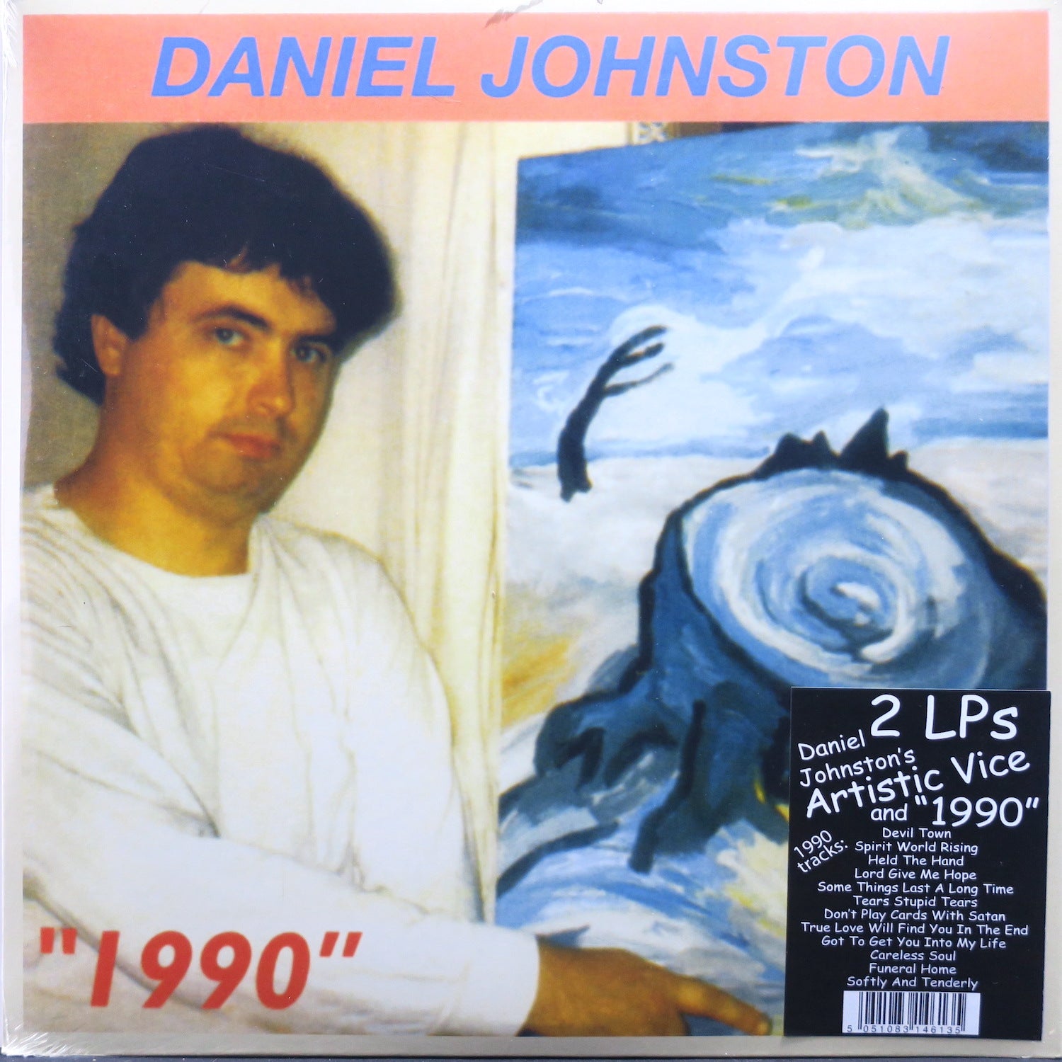 DANIEL JOHNSTON 'Artistic Vice/1990' Vinyl 2LP GOLDMINE RECORDS