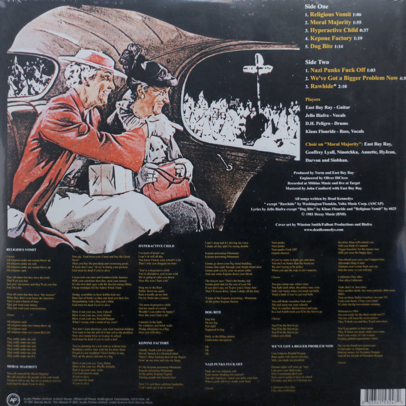 DEAD KENNEDYS 'In God We Trust, Inc.' Vinyl LP