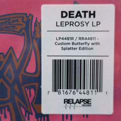 DEATH 'Leprosy' BUTTERFLY SPLATTER Vinyl LP