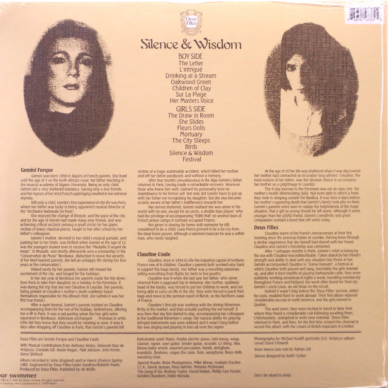 DEUX FILLES 'Silence & Wisdom' Vinyl LP (1982 Avant Garde)