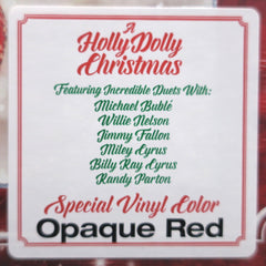 DOLLY PARTON 'A Holly Dolly Christmas' RED Vinyl LP