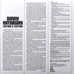 DONNY HATHAWAY 'Everything Is Everything' SPEAKERS CORNER Remastered 180g Vinyl LP