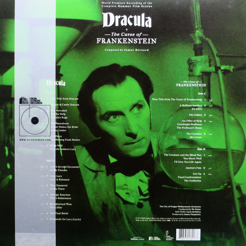 'DRACULA/CURSE OF FRANKENSTEIN' Soundtrack RED Vinyl 2LP