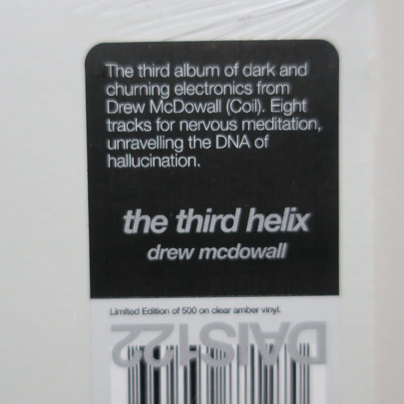 DREW MCDOWALL 'Third Helix' AMBER Vinyl LP (2018 Experimental, Ambient)
