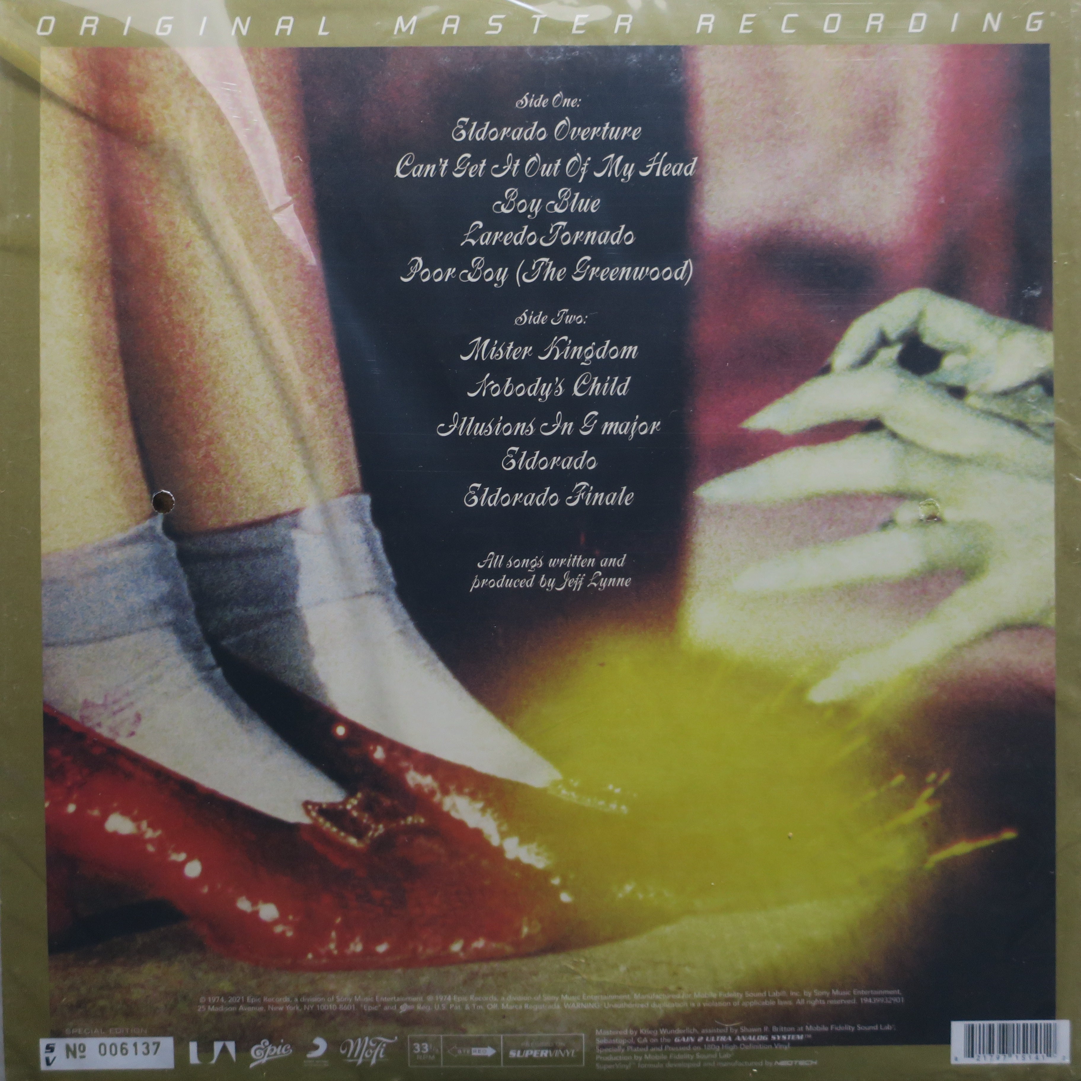 ELECTRIC LIGHT ORCHESTRA Eldorado MFSL SuperVinyl 180g Vinyl LP