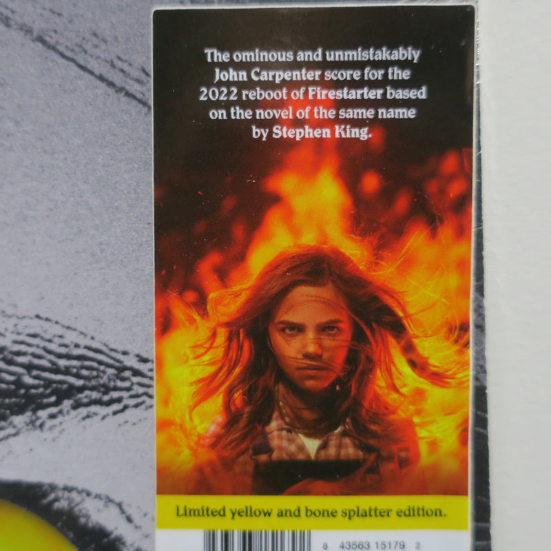 'FIRESTARTER' Soundtrack John Carpenter YELLOW/BONE Vinyl LP GOLDMINE