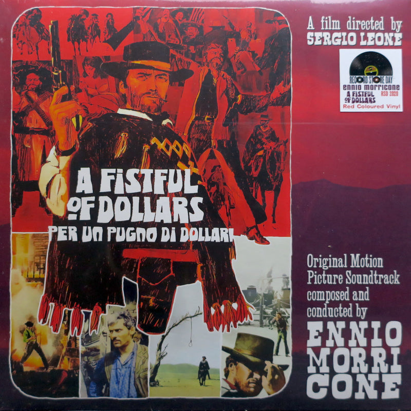 'A FISTFUL OF DOLLARS' Soundtrack Ennio Morricone RED Vinyl 10" RSD