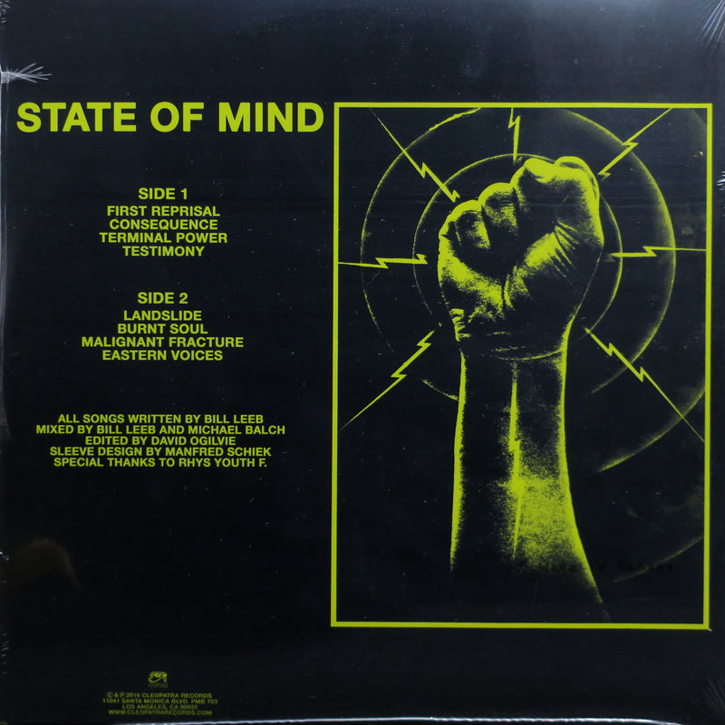 FRONT LINE ASSEMBLY 'State Of Mind' CLEAR Vinyl LP