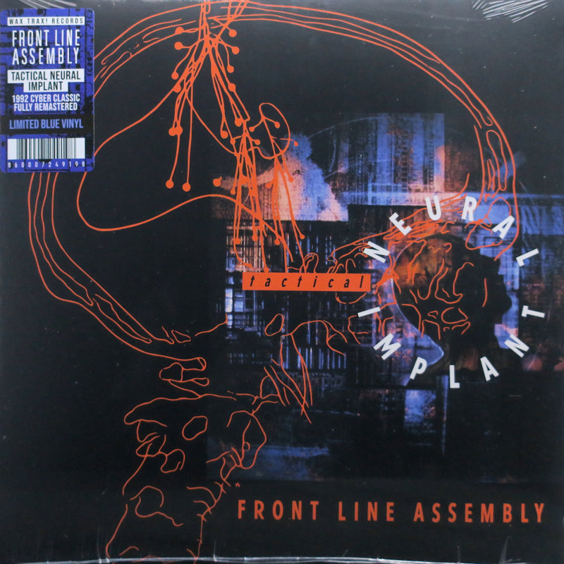 FRONT LINE ASSEMBLY 'Tactical Neural Implant' BLUE Vinyl LP (1992 Industrial/EBM)