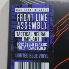 FRONT LINE ASSEMBLY 'Tactical Neural Implant' BLUE Vinyl LP (1992 Industrial/EBM)