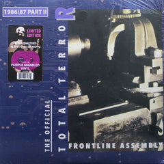 FRONT LINE ASSEMBLY 'Total Terror Part 2 - 1986/87' PURPLE Vinyl 2LP