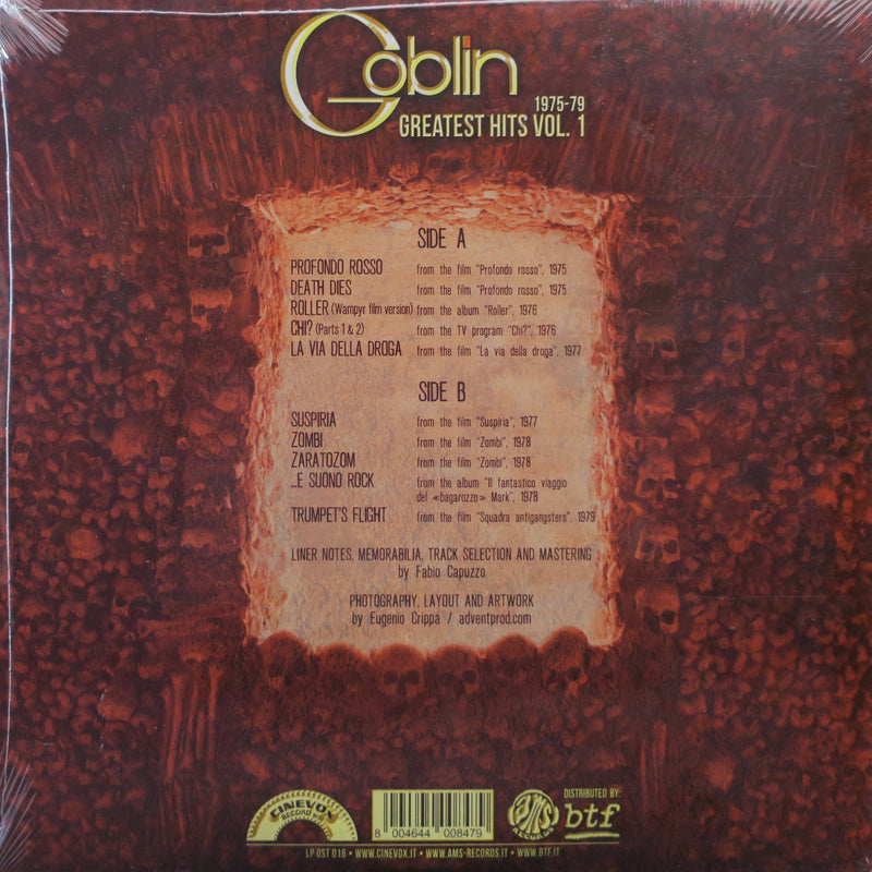 GOBLIN 'Greatest Hits Vol. 1 (1975-79)' RSD RED Vinyl LP