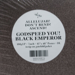 GODSPEED YOU! BLACK EMPEROR 'Allelujah! Don't Bend! Ascend!' 180g Vinyl LP + 7