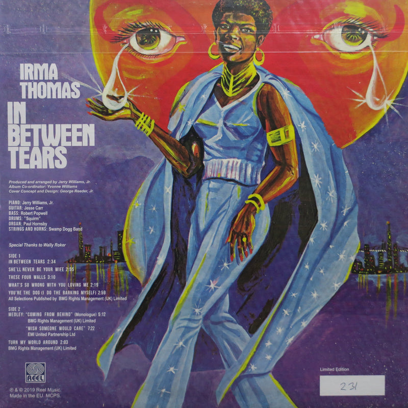IRMA THOMAS 'In Between Tears' WHITE Vinyl LP RSD (1973 Soul)
