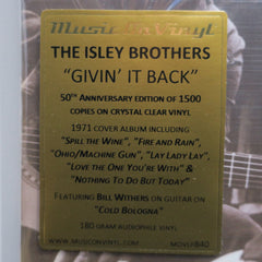 ISLEY BROTHERS 'Givin' It Back' 180g CLEAR Vinyl LP