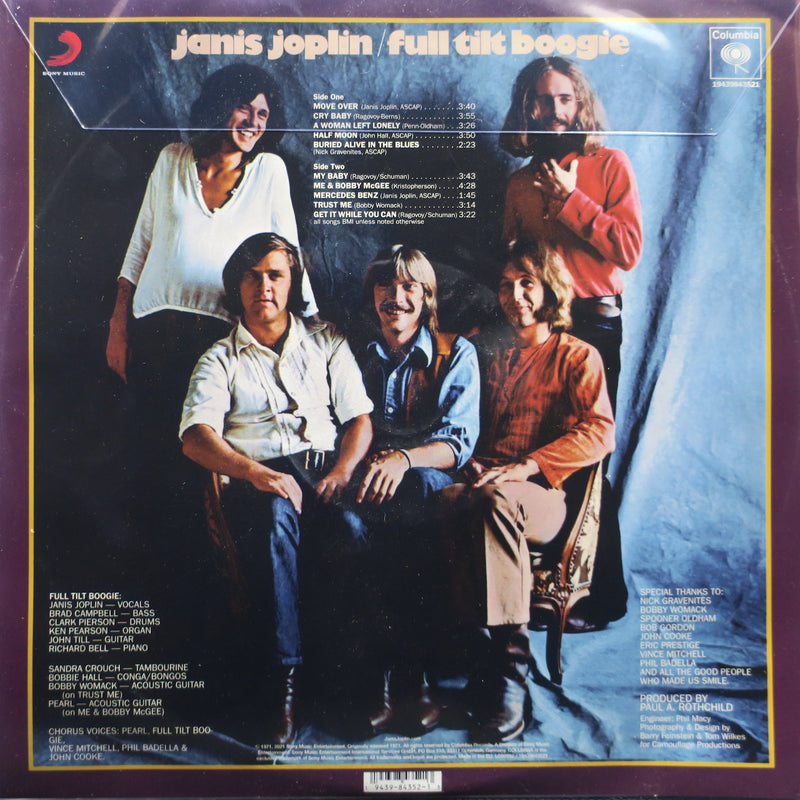JANIS JOPLIN 'Pearl' PICTURE DISC Vinyl LP RSD21