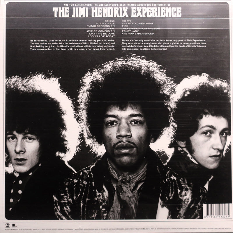 JIMI HENDRIX 'Are You Experienced' 180g Vinyl LP