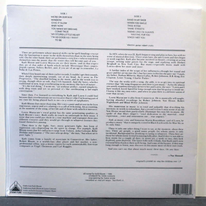 KATH BLOOM & LOREN CONNORS 'Sand In my Shoe' BLUE Vinyl LP