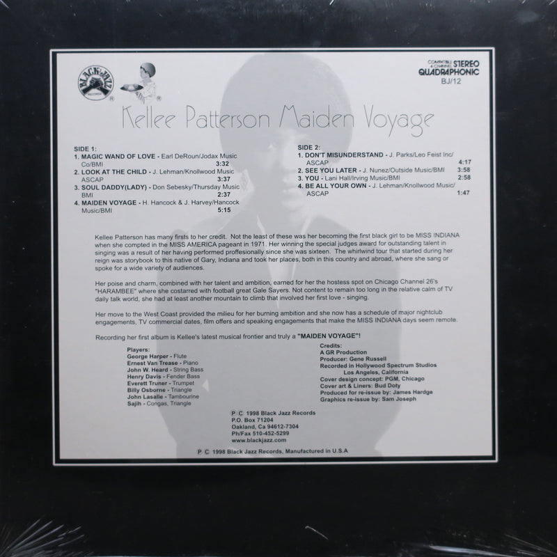 KELLEE PATTERSON 'Maiden Voyage' Vinyl LP (1973 Soul-Jazz)